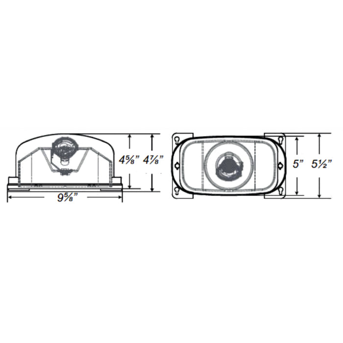 Westgate RHN4X Outdoor LED Single Remote Square Head