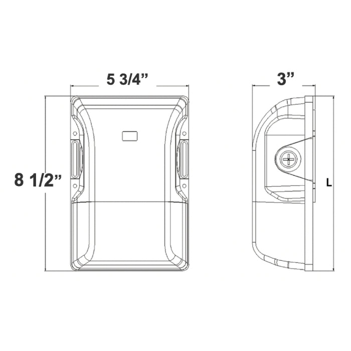 Westgate LESW 15W/20W/30W Outdoor LED Emergency Wall Pack