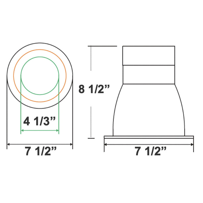 Westgate CRLX6 6" 50W/65W/80W LED Commercial Recessed Light, 4000K
