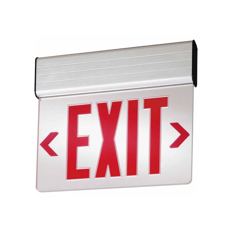 Lithonia EDGNY LED Edge-Lit Surface Mount Exit Sign with Battery Backup, Single Face, New York City Approved