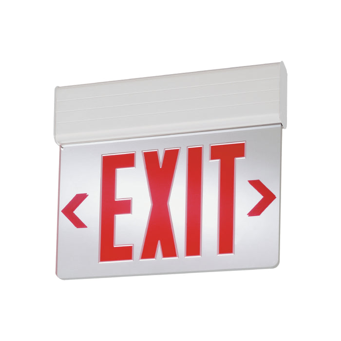 Lithonia EDG Edge-Lit LED Exit Sign with Battery Backup, Single Face, Self Diagnostics