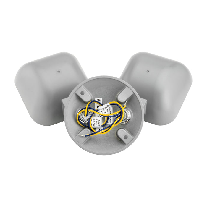 Lithonia ERE LED Square Emergency Remote Light Head, Twin Heads, Weather Proof