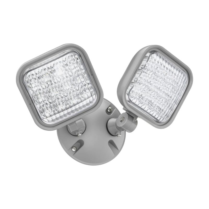Lithonia ERE LED Square Emergency Remote Light Head, Twin Heads, Weather Proof