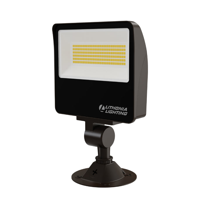 Lithonia Contractor Select ESXF2 7"Wide, 22-56W LED Flood Light Adjustable Lumen, Selectable CCT, 120-277V