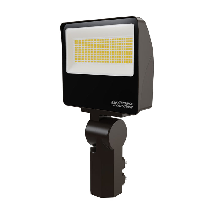 Lithonia Contractor Select ESXF3 Alo 100W LED Flood Light with Photocell, Knuckle/Yoke Mount, CCT Selectable, 120-277V