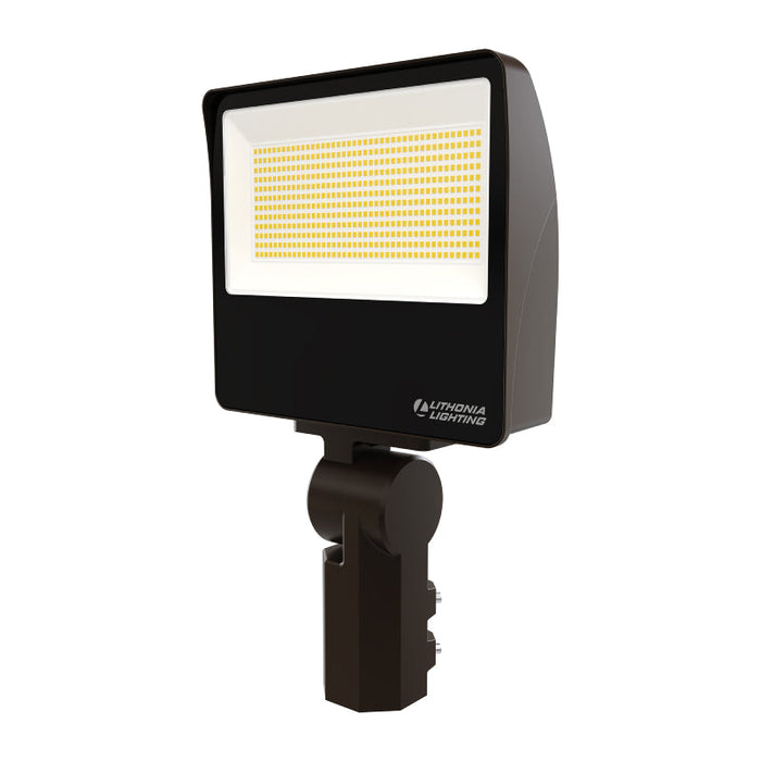 Lithonia Contractor Select ESXF4 11" Wide, 111-150W LED Flood Light with Photocell, Adjustable Lumen, Selectable CCT, 120-347V