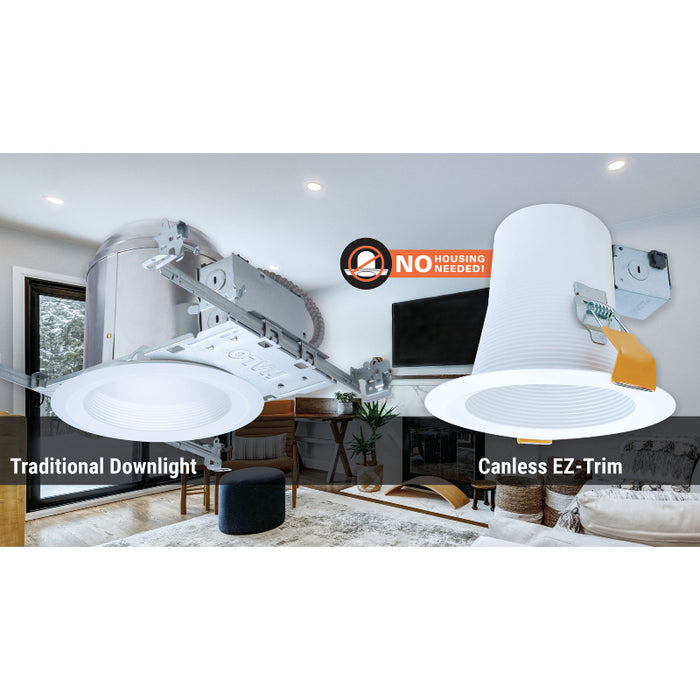 Halo CEZ4125 4" Canless EZ-Trim Lamp-Based Direct Mount