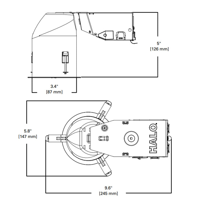 Halo H35RICAT 3" Shallow Recessed Remodel Housing