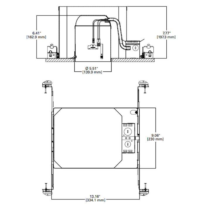 Halo H550FR2ICATD010 5" Fire Safe New Construction Housing
