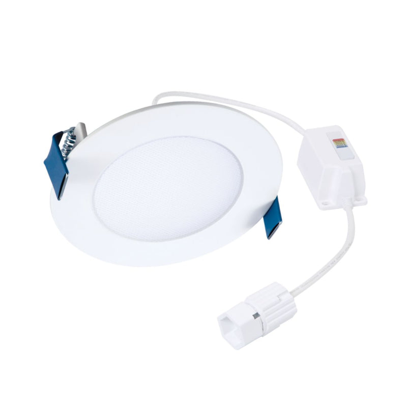 HALO Quicklink 4 Inch Canless Ultra-Thin Recessed Lighting LED Wafer Light for Ceiling and Shower - 1 Pack Add on Fixture - 605 Lumens - 5 Selectable Color Temperatures, 0-10V Commercial Dimming