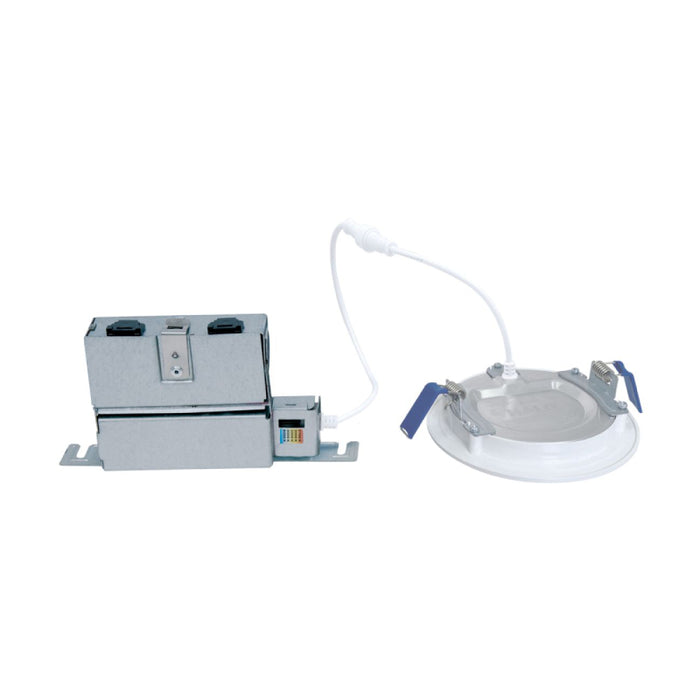 Halo HLB 4" Slim Edge Canless 10W  LED Downlight CCT, Dimmable, 600 Lumens