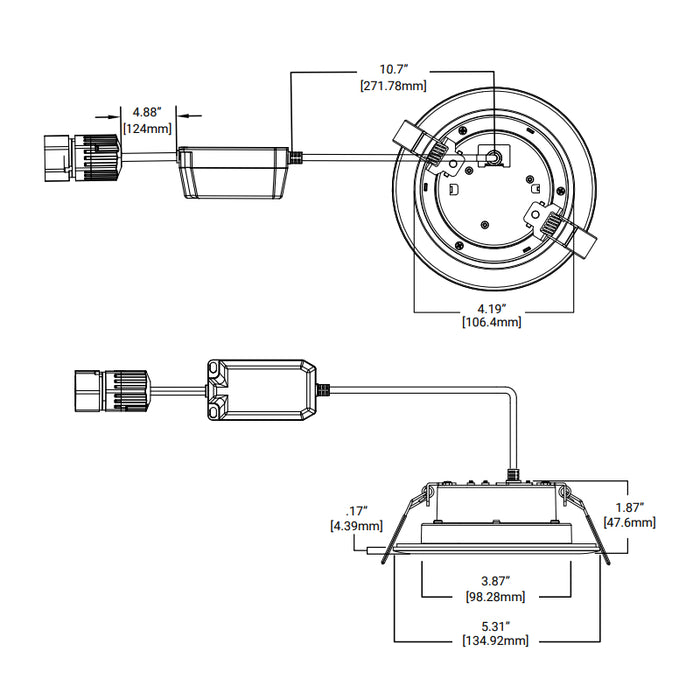 Halo LTQL4069S1EDM-4PK 4" QuickLink Low Voltage Phase Cut Canless Downlights (4-Pack Kit Including Driver)
