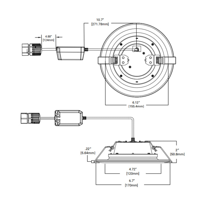 Halo LTQL6069S1EDM-4PK 6" QuickLink Low Voltage Phase Cut Canless Downlights (4-Pack Kit Including Driver)
