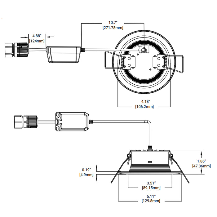 Halo RLQL4069SE010DM-8PK 4" QuickLink Low Voltage 0-10V Canless Downlights (8-Pack Kit Including Driver)