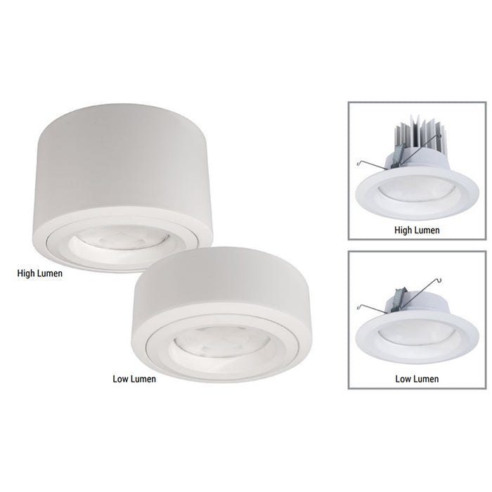 Halo PR6S 6" LED Surface Mount Downlight, Field Selectable 1000-2000 Lumens