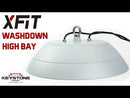 Keystone Round Washdown LED Highbay, 150W, 120-277V