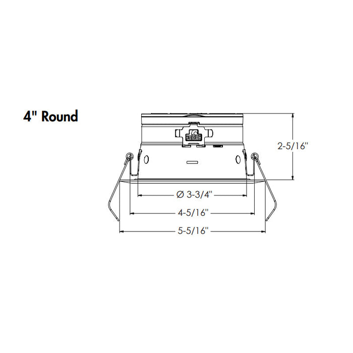 Juno JPDZ4 Podz 4" Canless Round LED Downlight, CCT Selectable, 120-277V