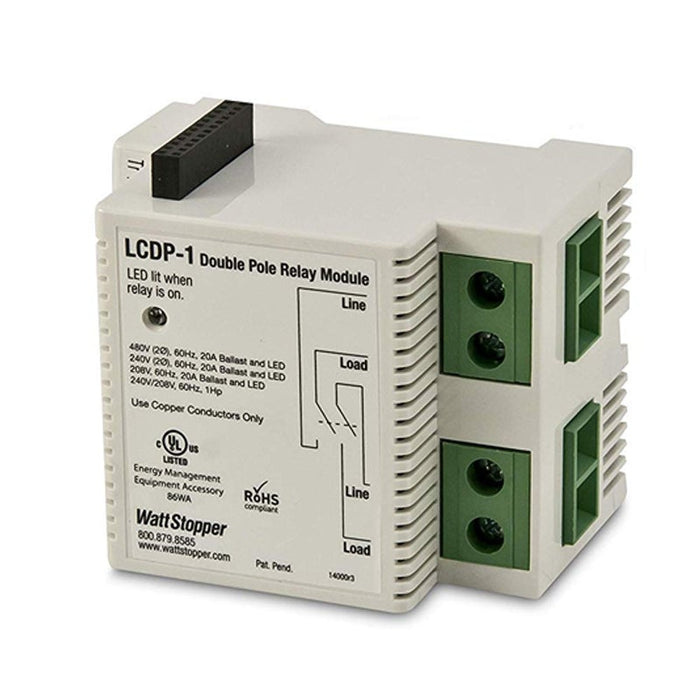 Wattstopper LCDP-1 Double Pole Relay Module for LC8