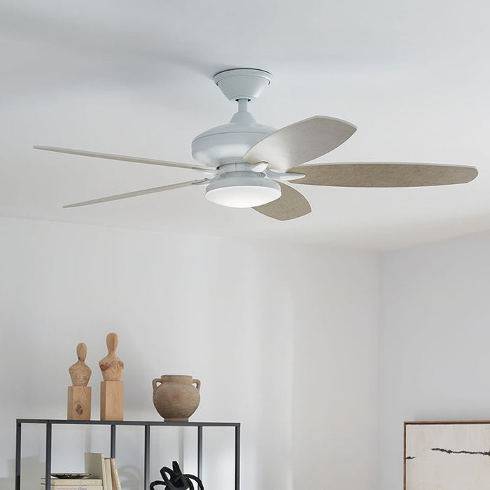 Kichler 330163 Renew Designer 52" Outdoor Ceiling Fan with LED Light Kit