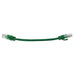 Green cable with white stripe (6")