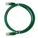Green cable with black stripe (3')