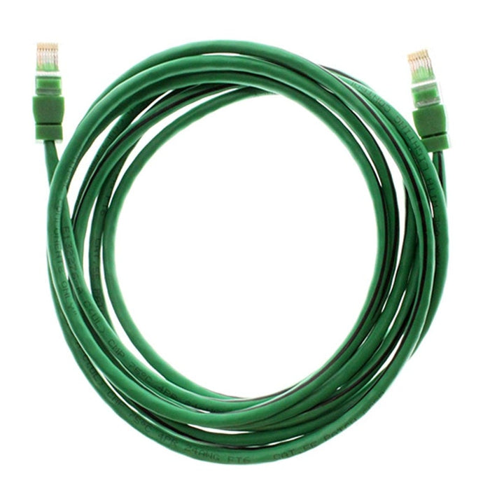 Green cable with black stripe(10')