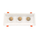 Westgate LRD 11" Architectural Winged Recessed Lights, Triple Slot, 3500K