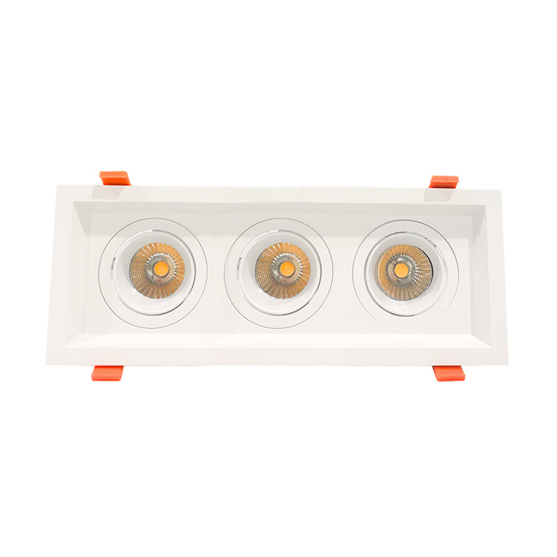 Westgate LRD 11" Architectural Winged Recessed Lights, Triple Slot, 2700K