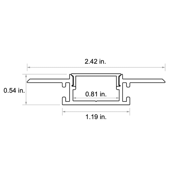 Diode LED CHROMAPATH 1" Mud-In Channel Accessory