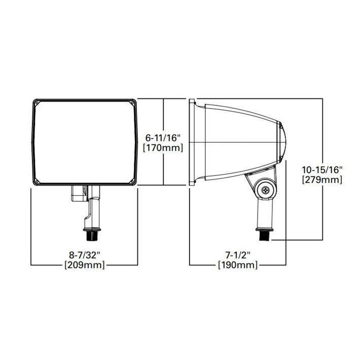 Lumark NFFLD Night Falcon Small 20W LED Floodlight, Knuckle