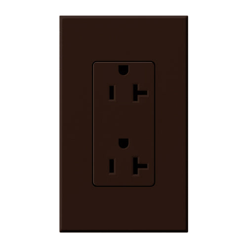 Lutron NTR-20-TR Nova T* 20A Tamper Resistant Receptacle