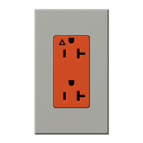 Lutron NTR-20-IG-OR Nova T* 20A Isolated Ground Receptacle