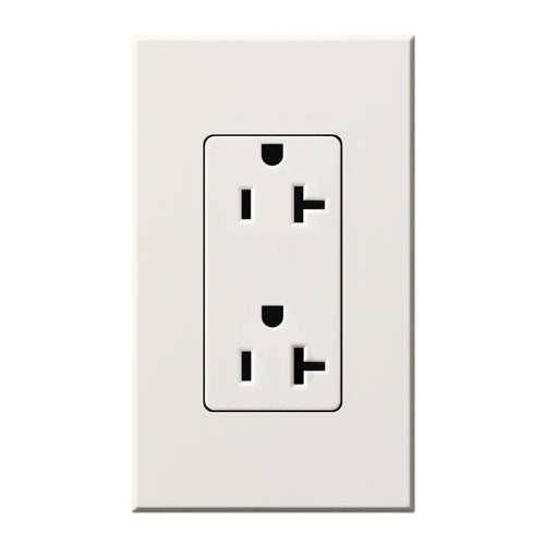 Lutron NTR-20-TR Nova T* 20A Tamper Resistant Receptacle