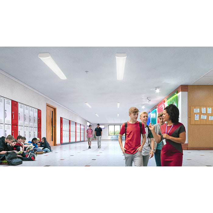 Metalux 4NWS3C3MS-UNV 4-ft LED Wraparound with Motion Sensor, Selectable Lumens & CCT