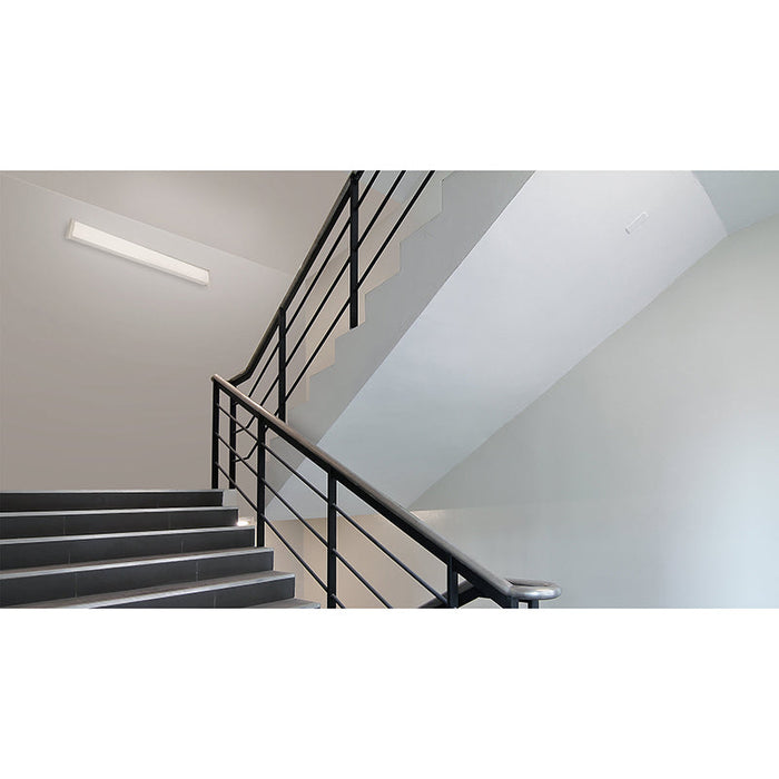 Metalux 4NWS3C3-UNV 4-ft LED Wraparound with Selectable Lumens & CCT