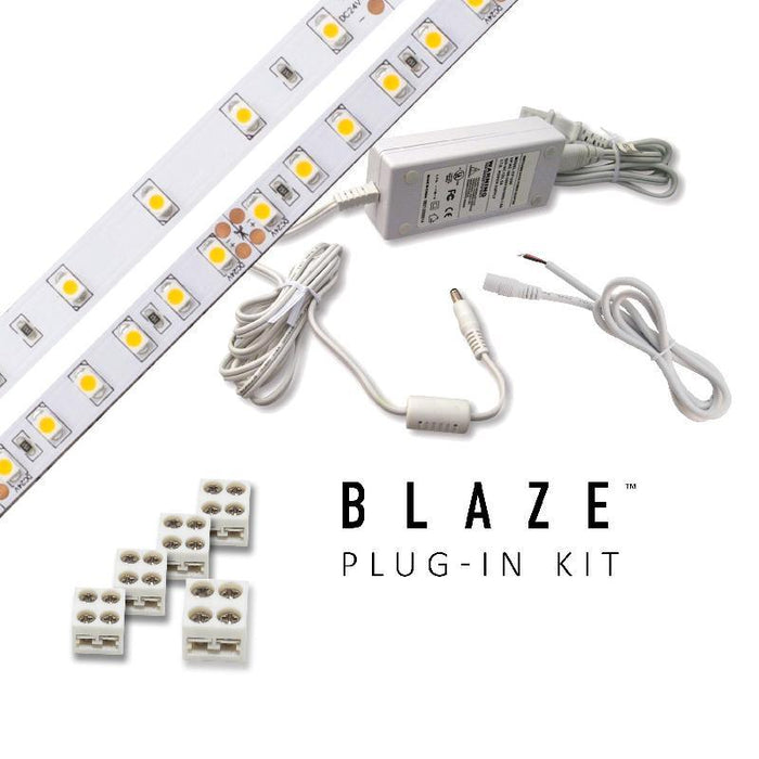 Diode LED Blaze 12V 16.4 Ft. LED Tape Light Kits, Plug-In Power Supply