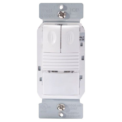 Wattstopper PW-302 Passive Infrared Dual Relay Wall Switch Occupancy Sensor - LBC Lighting