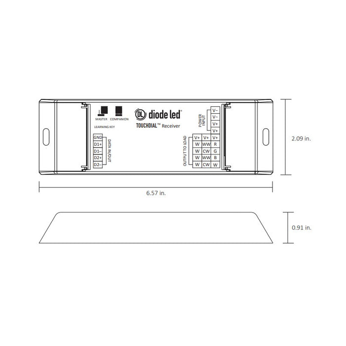 Diode LED TOUCHDIAL Color Control System