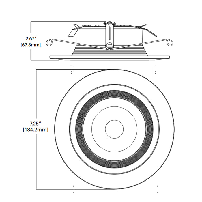 Halo RL56 5" / 6" All-Purpose 12W LED Retrofit Module, 5CCT Selectable, 900 Lumens, 120V, Dimming to 5%