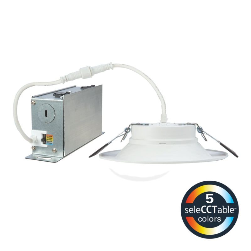 Halo RL6 6" All-Purpose LED Retrofit Direct Mount w/ Remote Driver/Junction Box, CCT Selectable