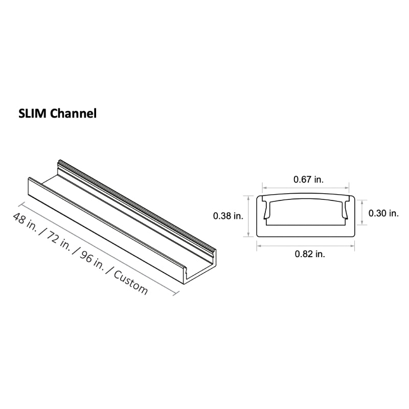 Diode LED CHROMAPATH 48" Builder Channels, SLIM