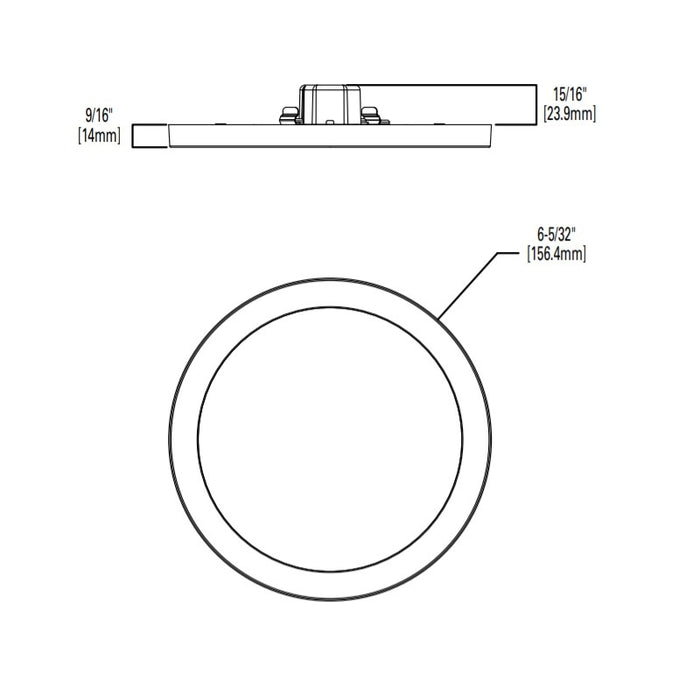 Halo SMD 4" LED Round Surface Mount Downlight, 3000K, 780 Lumens, 5CCT, Matte White