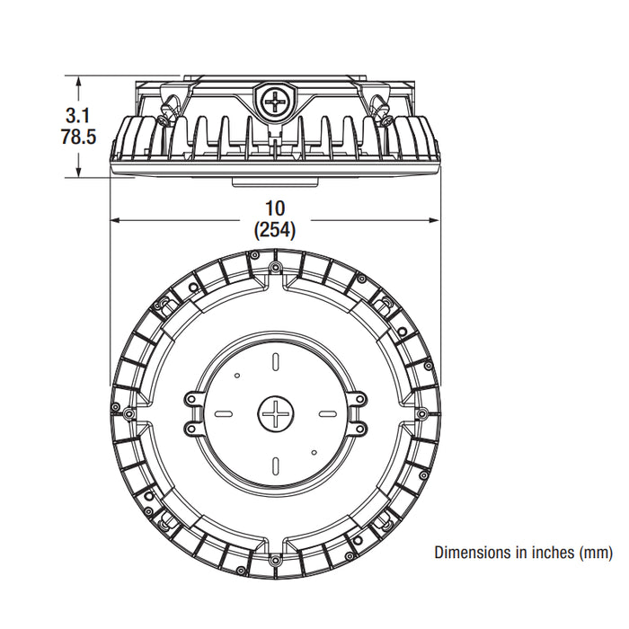 LEDvance 61747 ValueLED 25W LED Garage Light with Daylight/Motion Sensor